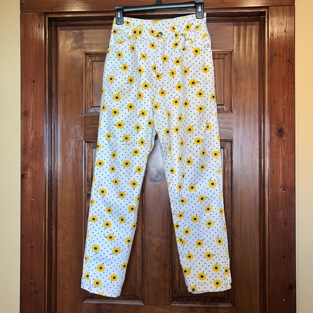 Vintage flower polka dot wrangler women’s 1960s jeans